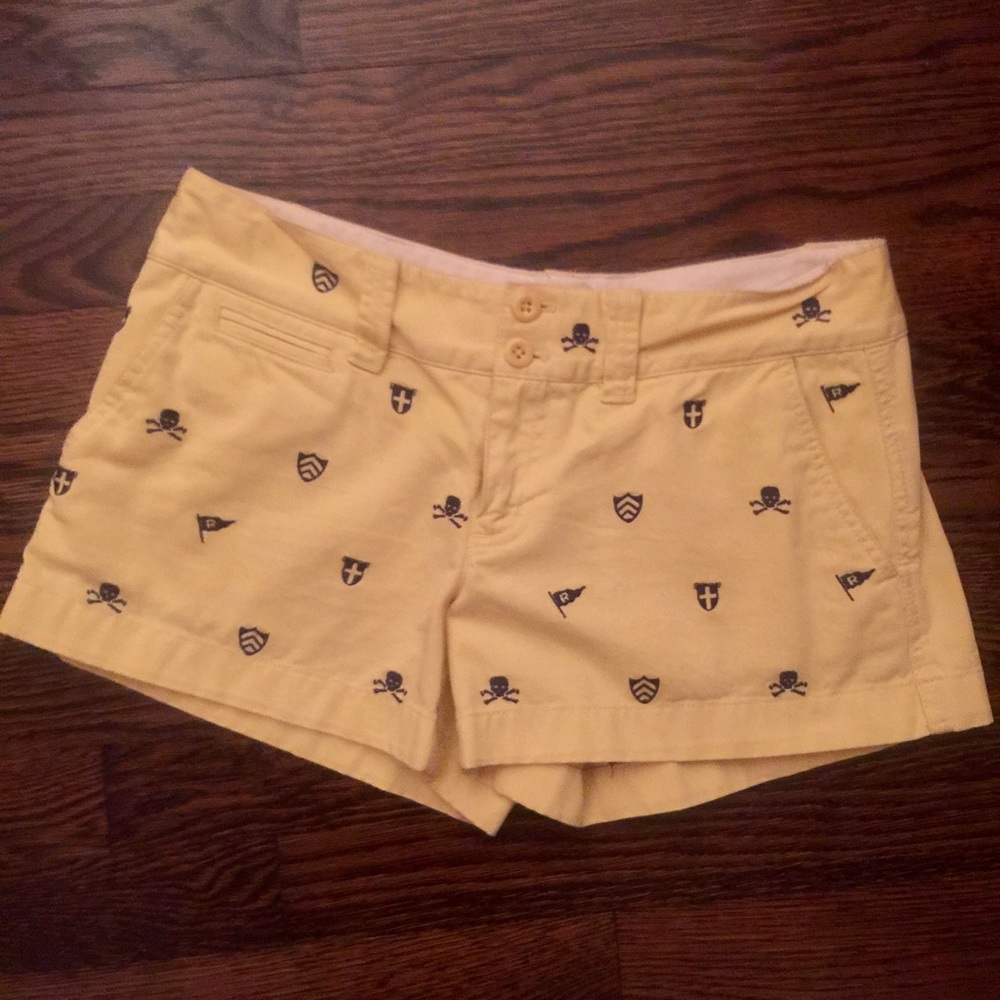 Rugby Ralph Lauren Embroidered Skull Print Shorts